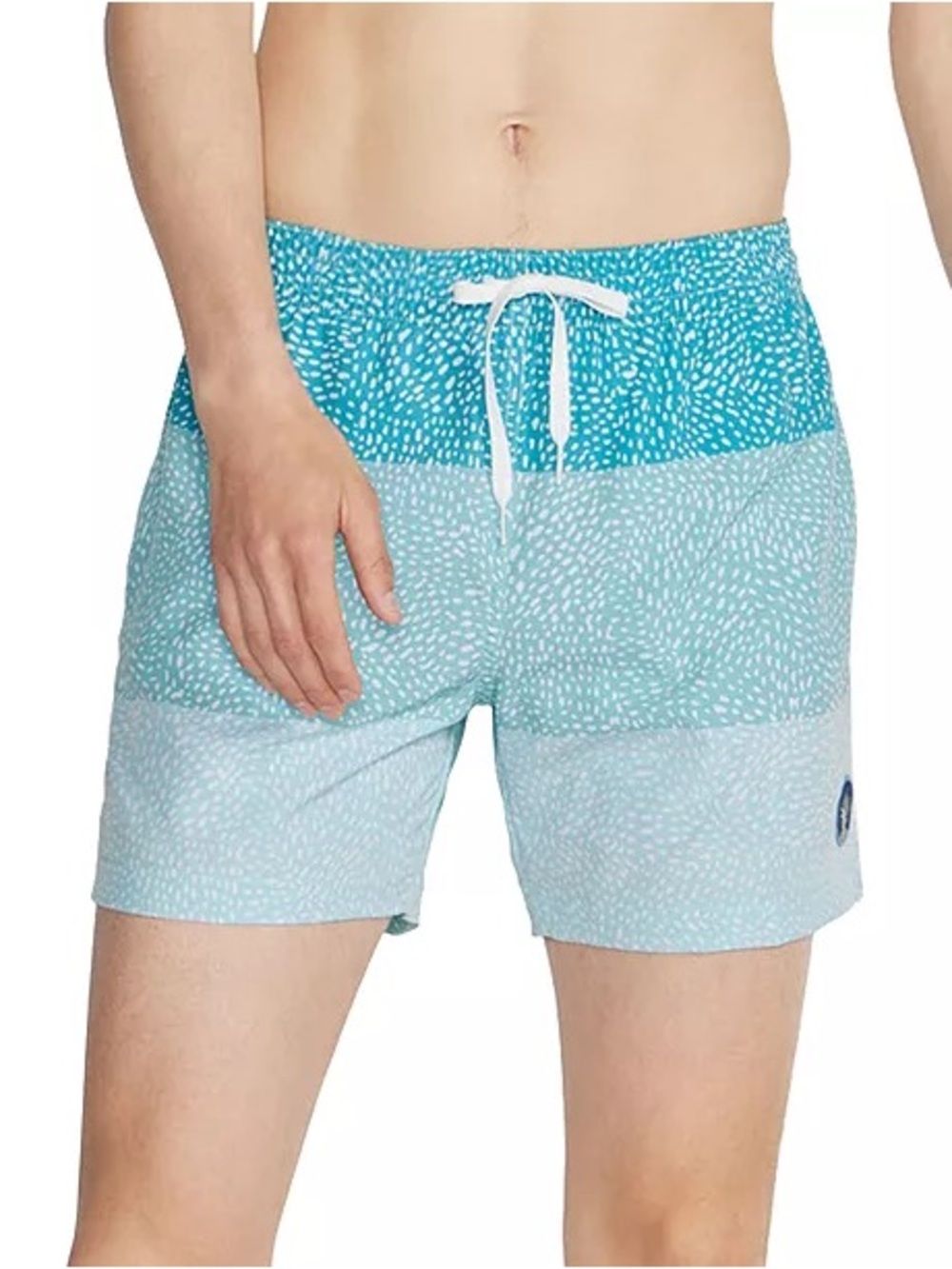 chubbies 5” Teal Gradient Dot Swim Trunks not lined sz Medium